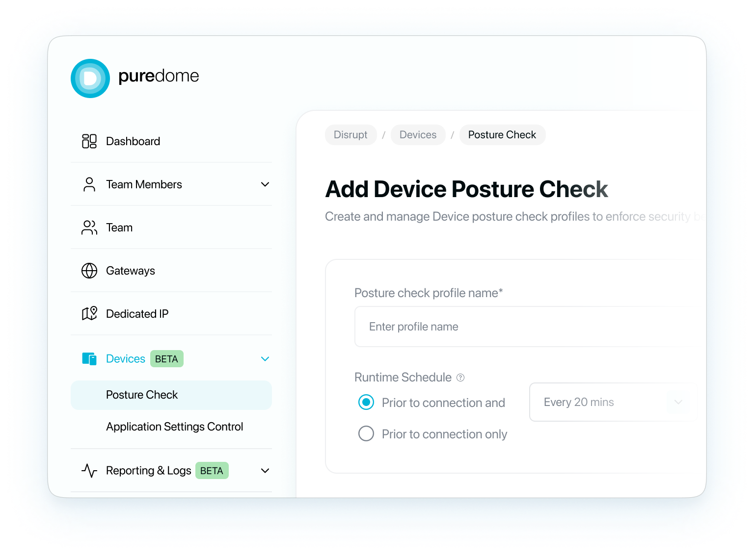 Device Posture Check VPN for Virtual Assistants in Healthcare | PureDome